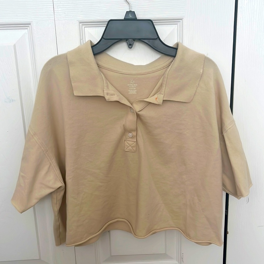 Offline Collared Crop Top